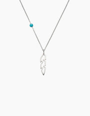 Open Feather Necklace ZJ jewellery Open Feather Necklace